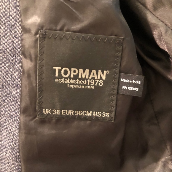 TOPMAN Blazer Size 38R - Picture 4 of 4
